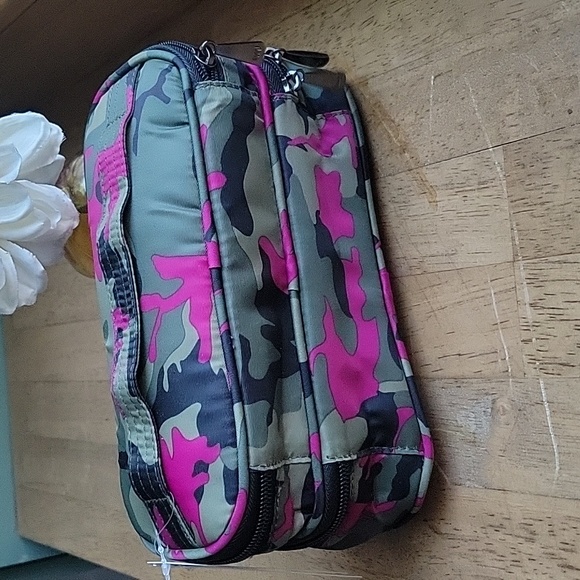 Lug Stacked and Lined Cosmetic Case | Double Decker | Camo Orchid - Picture 4 of 10